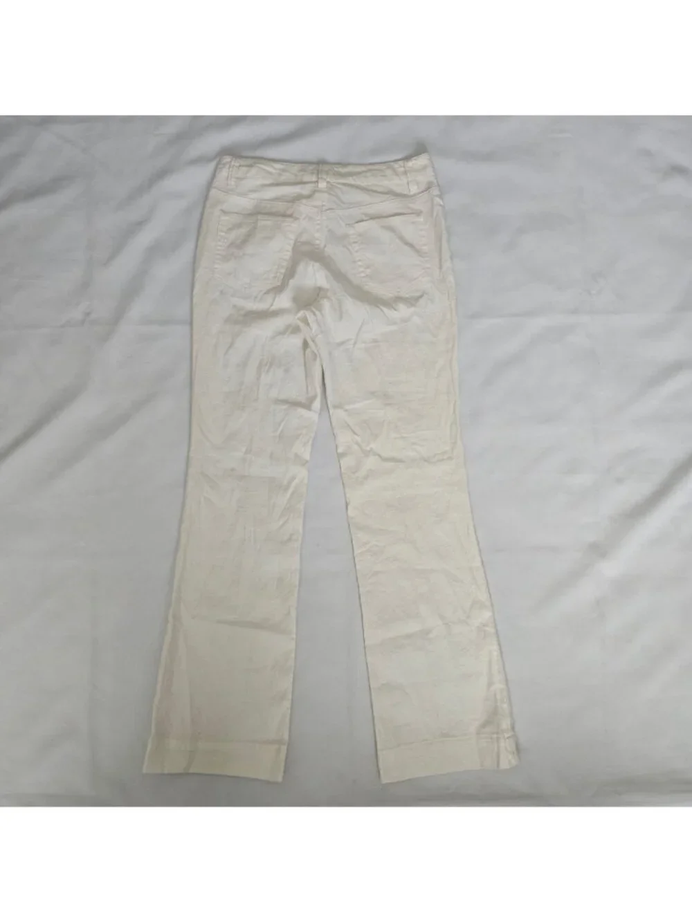 Banana Republic Stretch Cotton-Linen Blend Straight Leg Pants Women's Size 2
